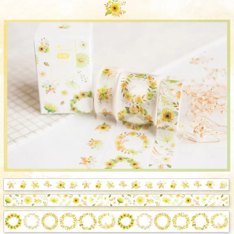 Coloffice 3 шт./компл. клейкая лента для маскировки с желтым лимоном Корейская