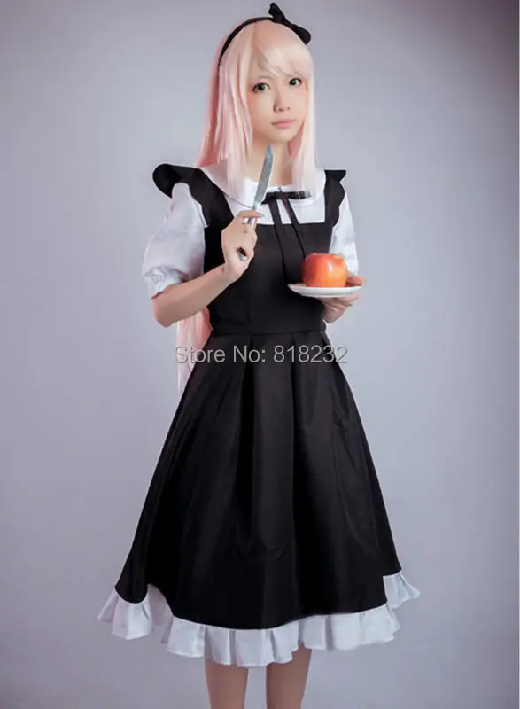 Платье для косплея Vocaloid megourine Luka Meidofuku костюм ролевых игр|cosplay armor|cosplay costume picturescosplay