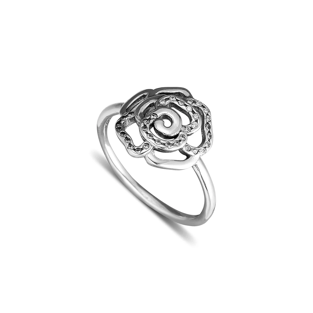 CKK кольцо Роза Кольца для мужчин и женщин anillos mujer женское кольцо обручальное Обручальное Серебро 925 пробы ювелирные изделия