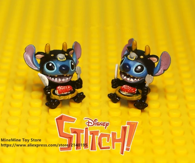 DISNEY Lilo & Stitch 2 стиль см фигурка осанки коллекция украшений аниме игрушка модель