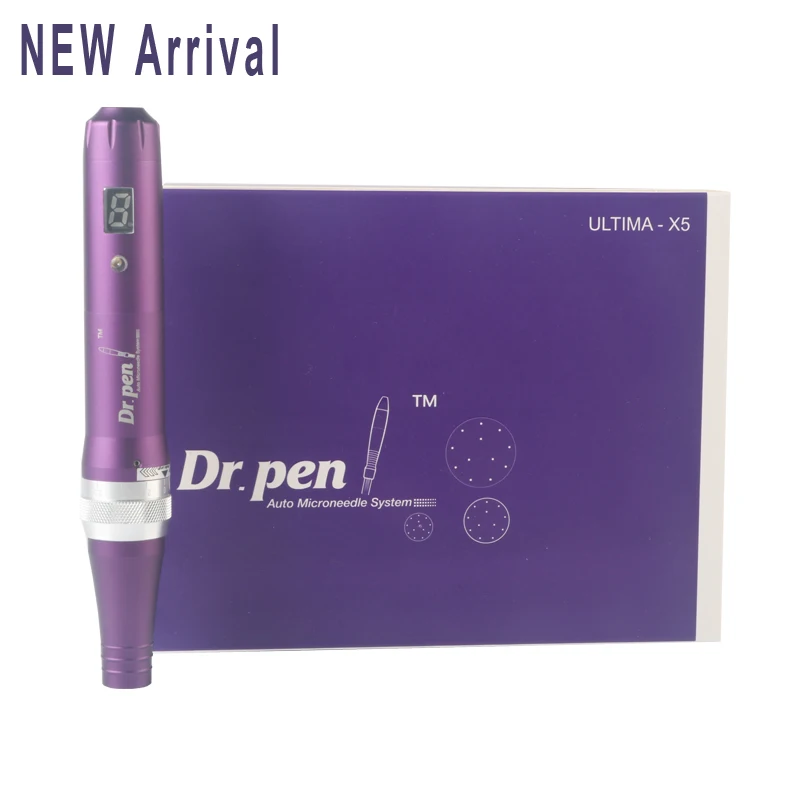 Перезаряжаемая ручка для дермы Dr. Pen X5 microoneedle ручка винт Prot иглы картриджи ручка со скоростью цифровой дисплей беспроводной Drpen