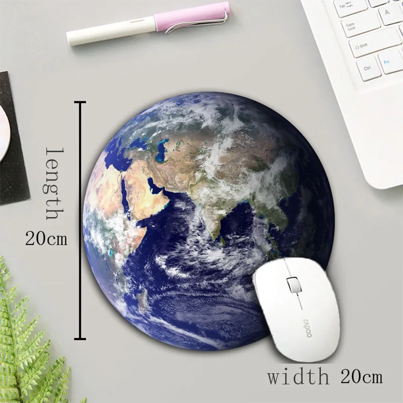 Пустой круглый коврик для мыши XGZ Earth Pluto Stars быстрые Нескользящие игровые коврики