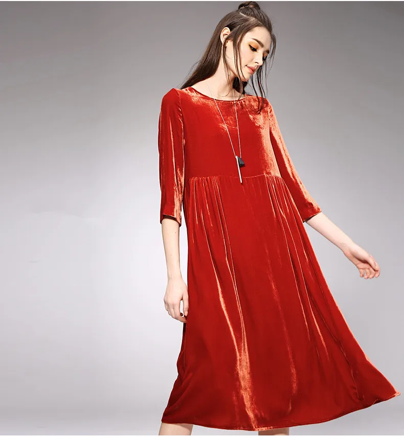 Женские бархатные платья, весенние женские вечерние платья vestidos размера плюс, осенние длинные велюровые платья