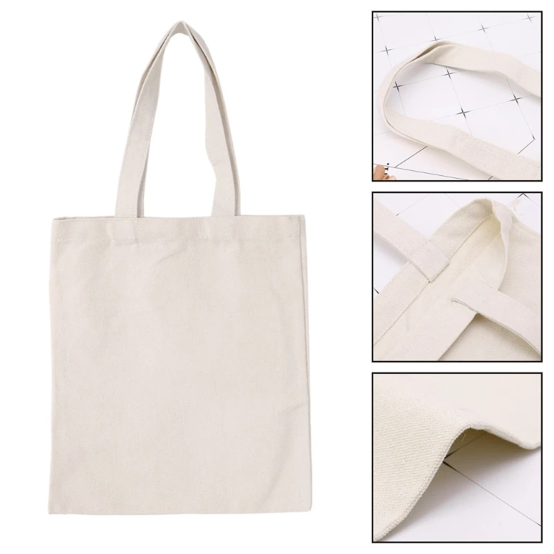 Индивидуальная бежевая моющаяся Сумка-тоут хлопковые парусиновые сумки