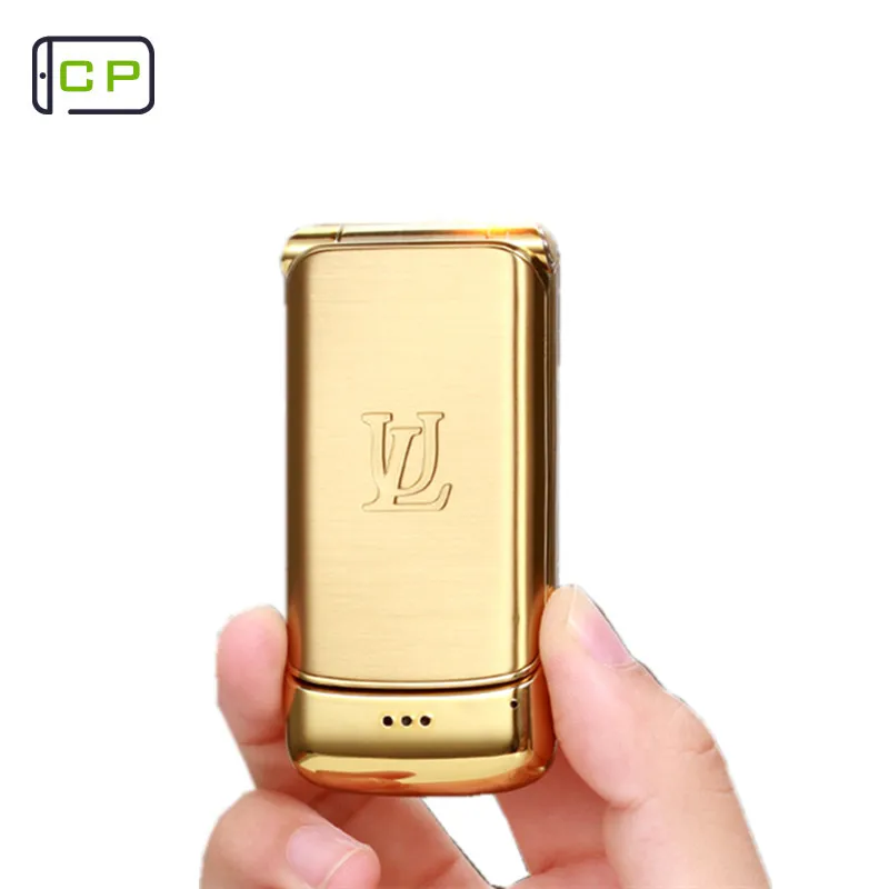 Роскошный Металлический раскладушка Ulcool V9 Super Mini мобильный телефон с откидной