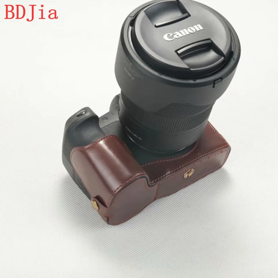 Новейший модный чехол для камеры Canon EOS R из искусственной кожи с отверстием для батареи