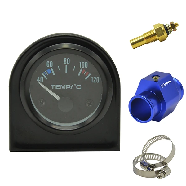 gauge T-fit32mm Дракон Калибр 52 мм Автомобильный мотоцикл указатель Цельсия белый светильник датчик температуры воды модифицированный датчик доставки - Цвет: gauge T-fit32mm