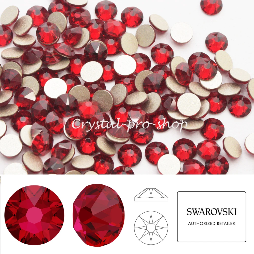 Стразы Swarovski Element ss14 (3 5 3 6 дюйма) мм (без горячей фиксации) с плоским основанием 2019
