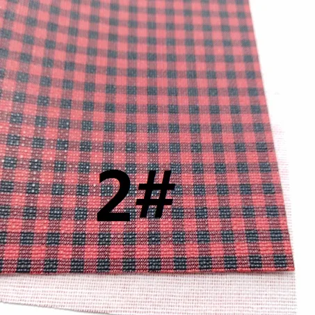 2pcs color 2 2 шт. A4 размеры искусственная кожа ткань печатных тартан пледы сетки искусственная кожа Ткань для вышивки 2S29A - Цвет: 2pcs color 2