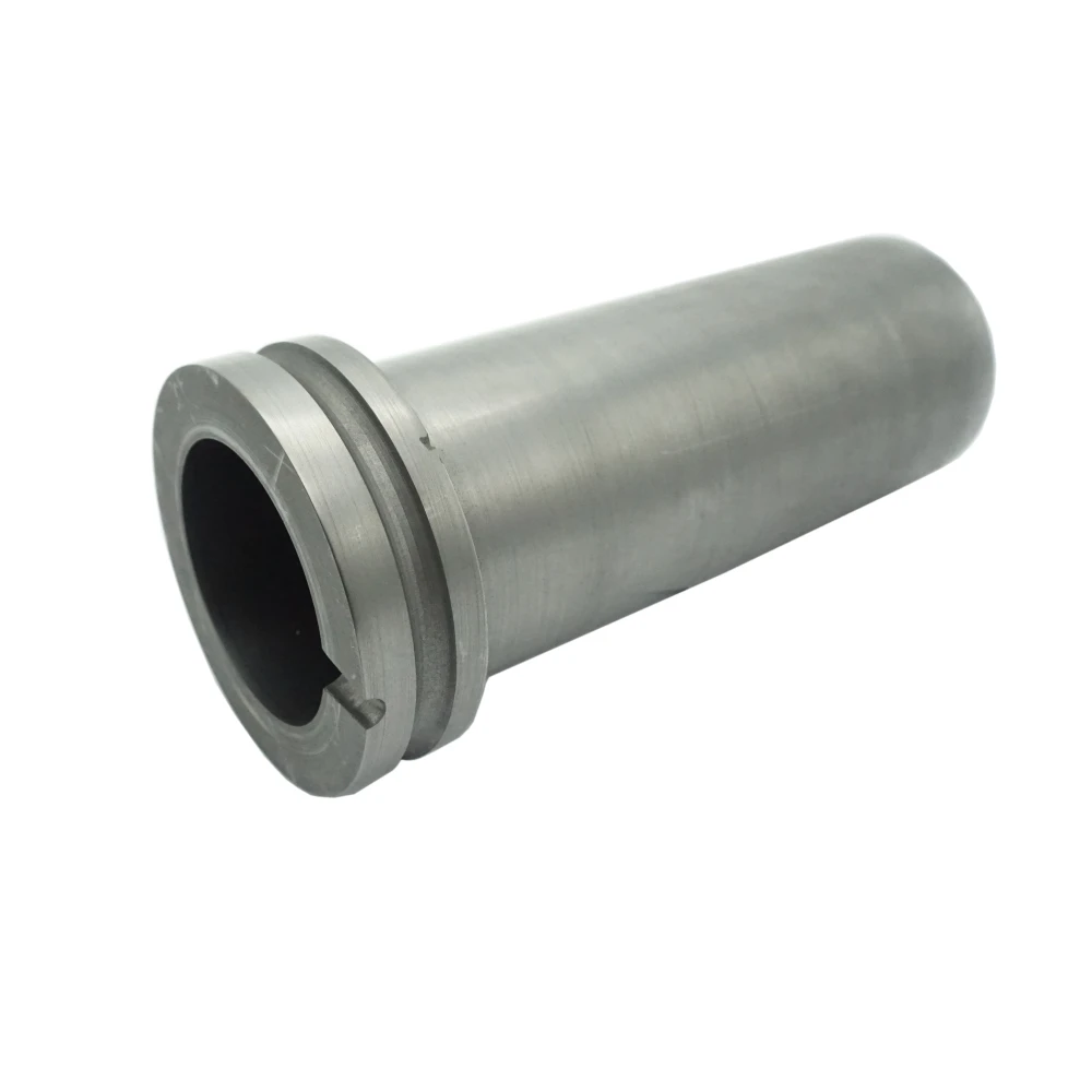 

2 KG Pure Graphite Crucible with Grooved Flange for Smelting Casting Melt Melting Gold Silver Copper Scrap