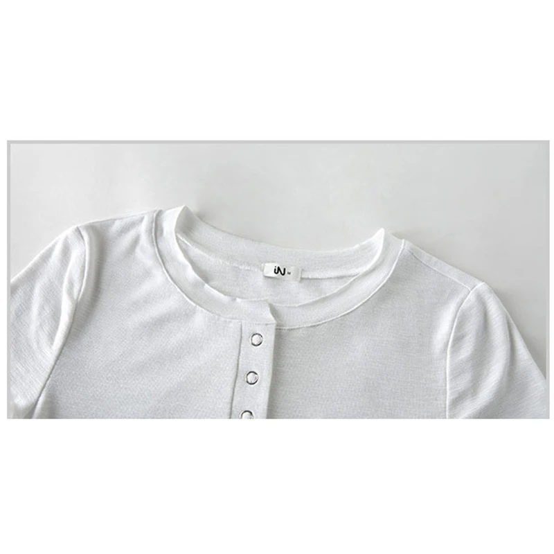 Casual Korean tee shirt 2018 Summer T-Shirt Women Tops Sexy Slim Cotton Short Sleeve Button Pockets Patchwork Pink T Shirt Femme | Женская