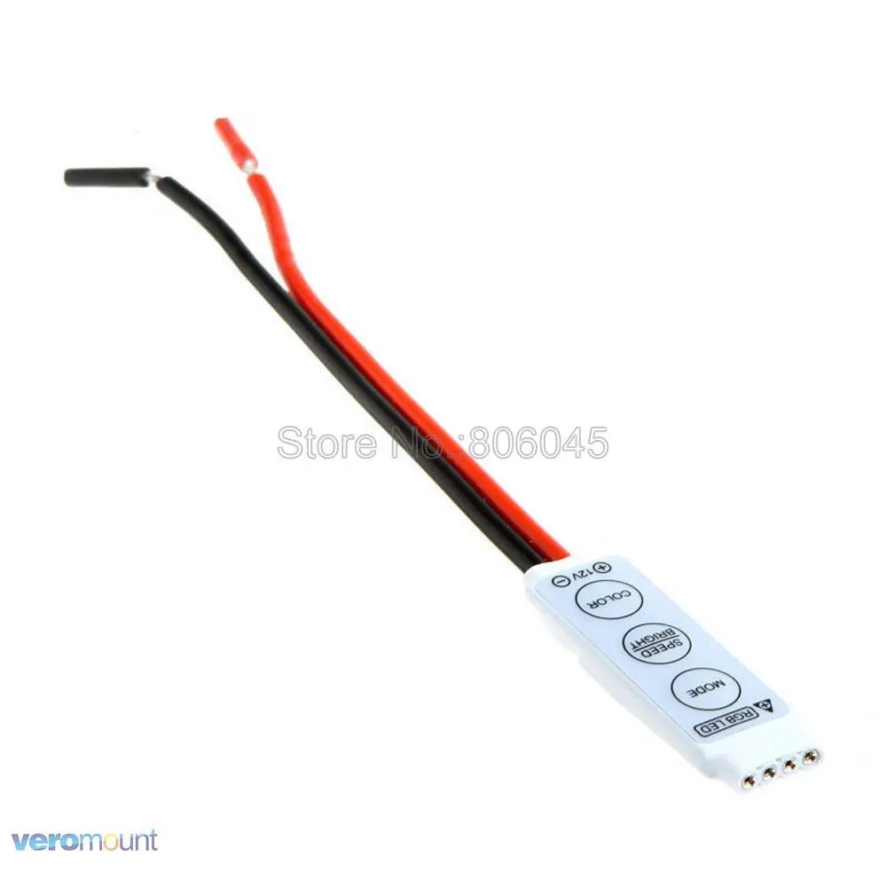 20 шт./лот! DC12V 24V 4x3A 12A ультра тонкий мини Портативный встроенный RGB светодиодный