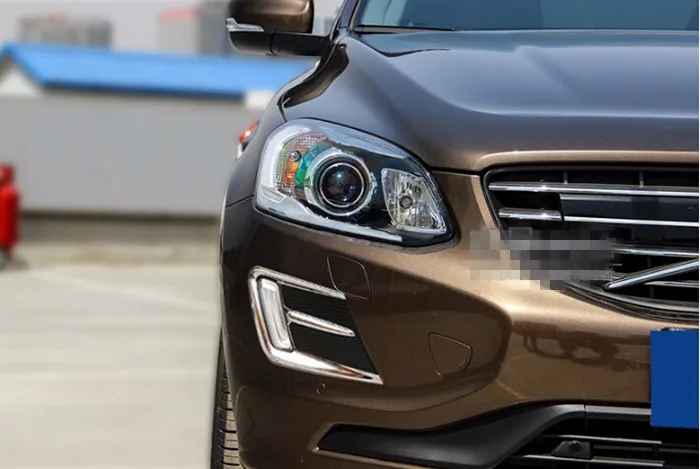 Хром Стилизация передняя противотуманная фара отделка каркаса для Volvo XC60-17 автомобиля внешние аксессуары изменения газа
