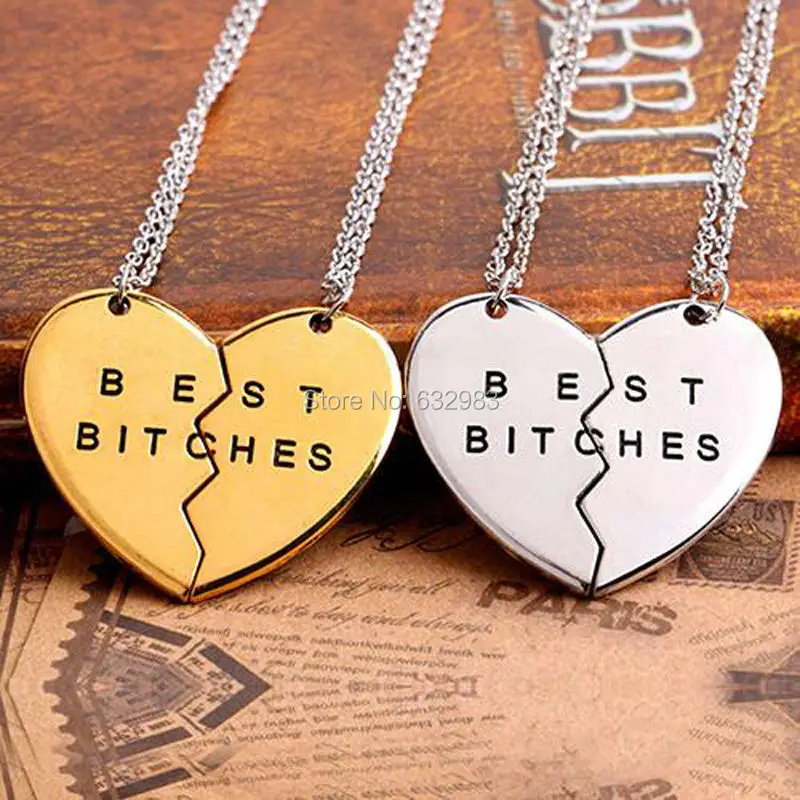 Лидер продаж подвеска в виде разбитого сердца ожерелье цепочка лучший друг