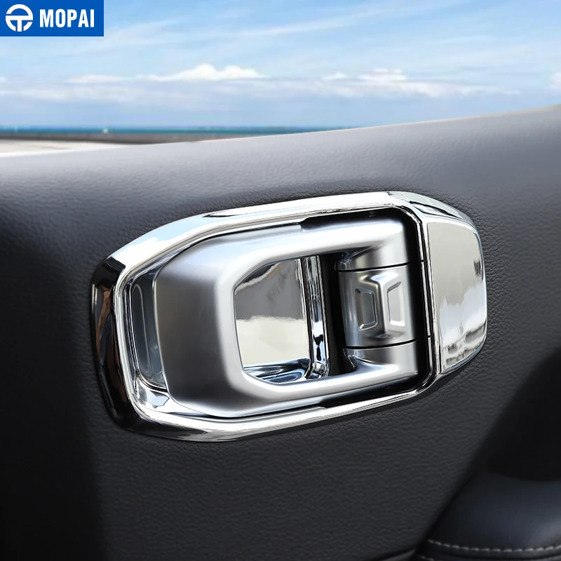 MOPAI интерьерные молдинги для Jeep Wrangler JL, автомобильные дверные ручки, декоративные крышки, наклейки для Jeep Wrangler, аксессуары