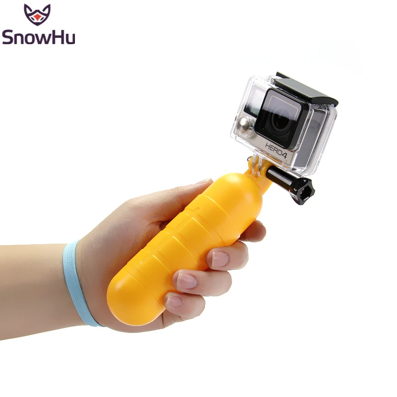 Аксессуар SnowHu для Gopro желтая водная плавающая рукоятка ручка поплавок Hero 9 8 7 6 5 Yi 4K