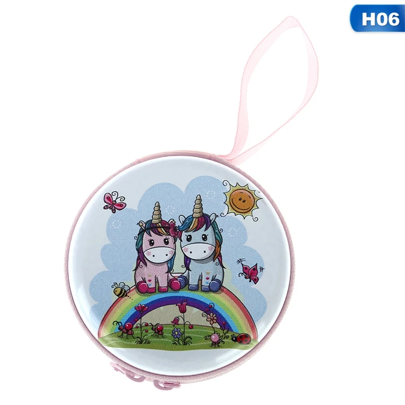 Новинка, Женская мини-сумка Kawaii, мультяшный единорог, кошелек для монет, милый детский кошелек для девочек, органайзер для наушников, коробка, сумки, рождественский подарок