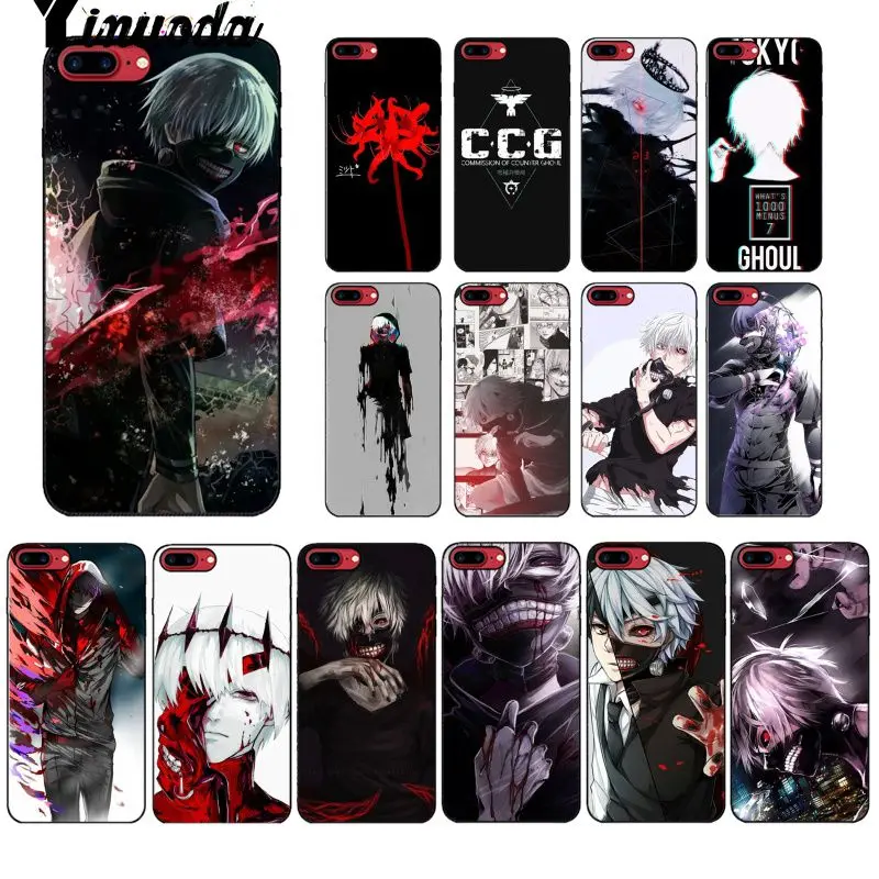 Yinuoda аниме Токийский Гуль новинка чехлы для телефона чехол Apple iPhone 8 7 6 6S Plus X XS MAX 5 5S
