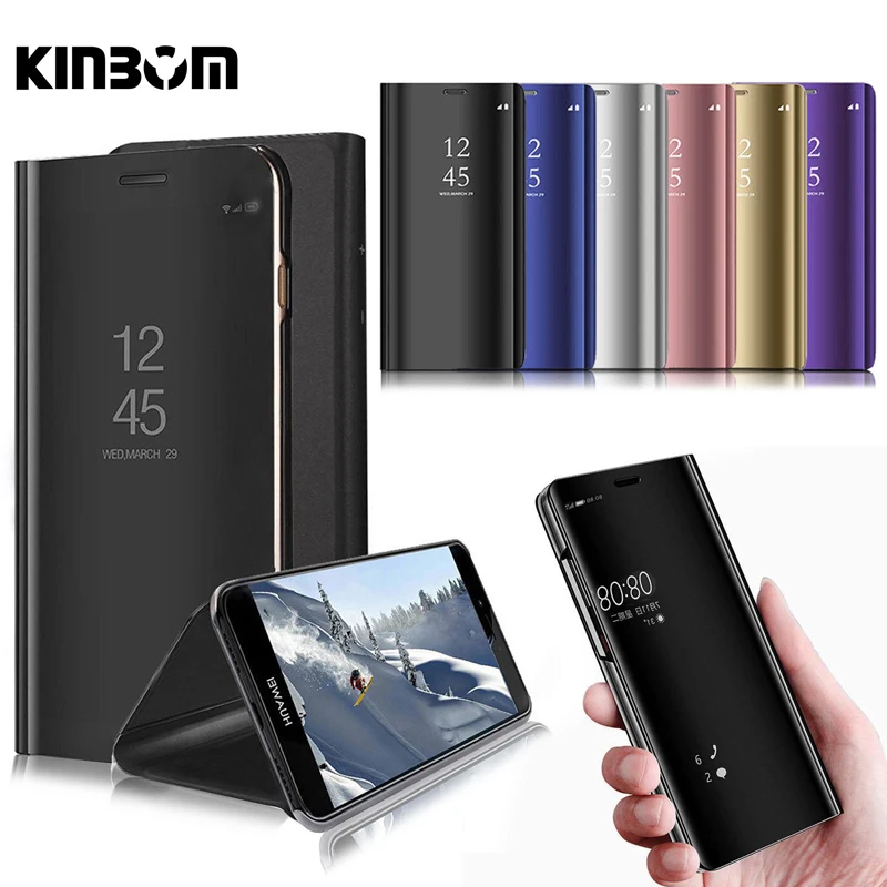 Чехол KINBOM для huawei mate 9 10 20 Pro чехол умный зеркальный кронштейн телефона полная