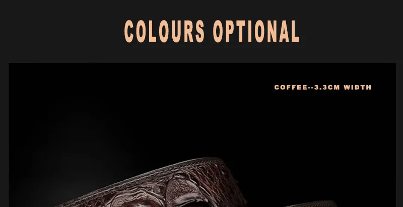 FAJARINA, высокое качество, Крокодиловая Кожа, ремни из нержавеющей стали, автоматическая пряжка, модный ремень, для мужчин, 33 мм, широкий, роскошная упаковка, EYFJ14