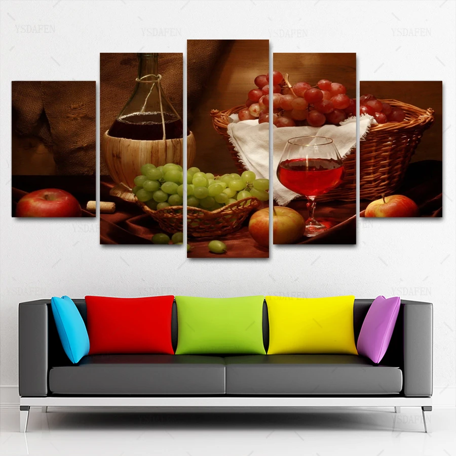 

Op de muur HD print olieverf modulaire foto Scenery poster kind room decor woondecoratie 5 stks canvas art z098