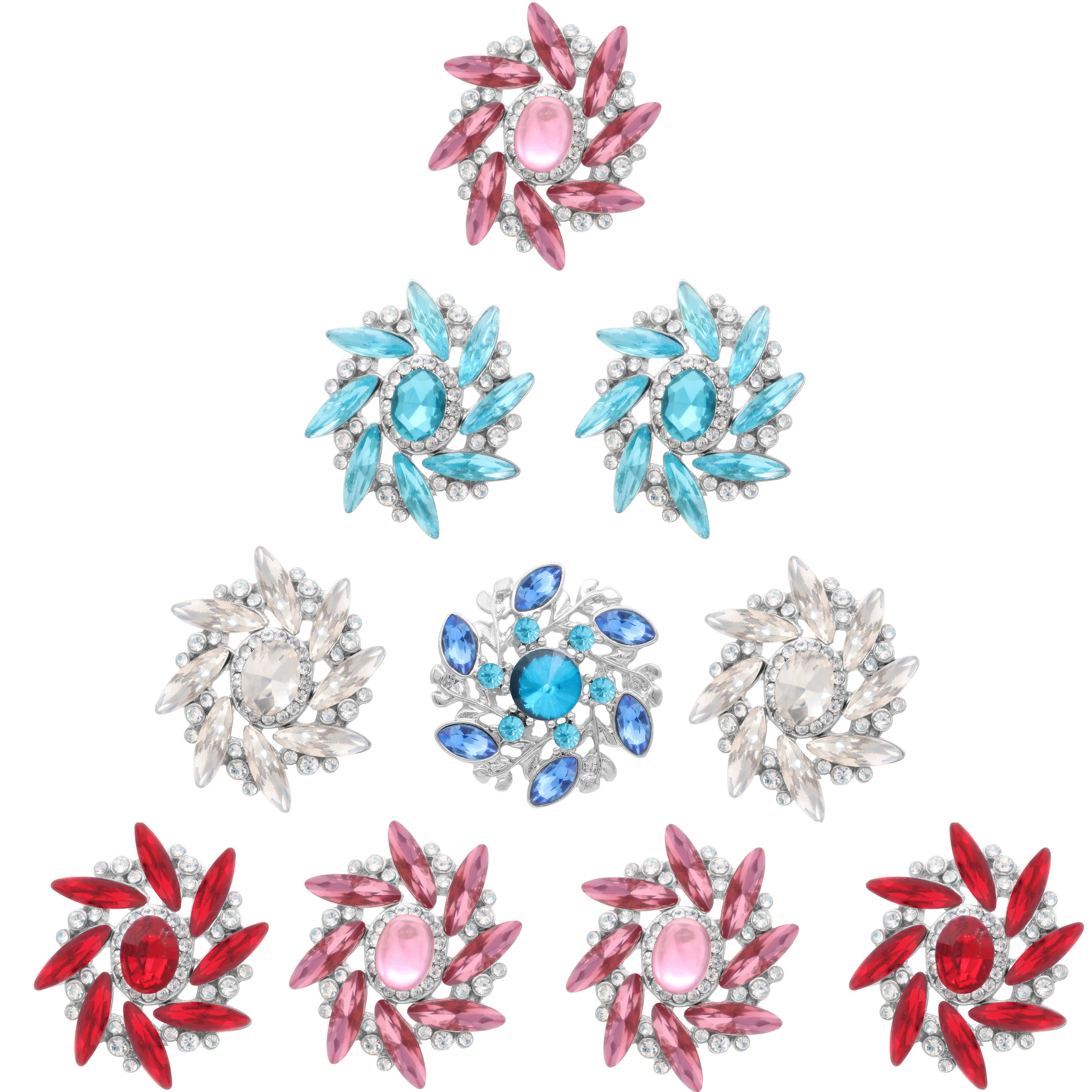 Новинка цветная кнопка со стразами ювелирное изделие 18 мм пуговицы кристаллы