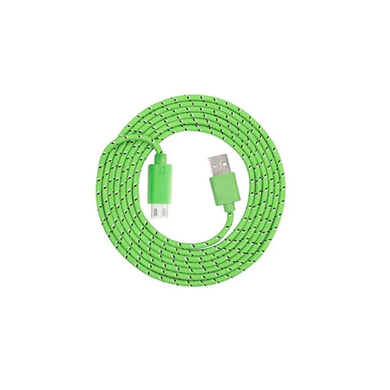 Only 2M Nylon Cable Для samsung Galaxy Xiaomi Redmi 7 huawei zte LG Android мобильный телефон 5 в 2 а настенное зарядное устройство USB и 1 м/2 м/3 м Micro USB кабель для передачи данных - Цвет: Only 2M Nylon Cable