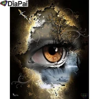 diapai 5d diy diamond painting 100 full squareround drill eye waterfall diamond embroidery cross stitch 3d decor a21470