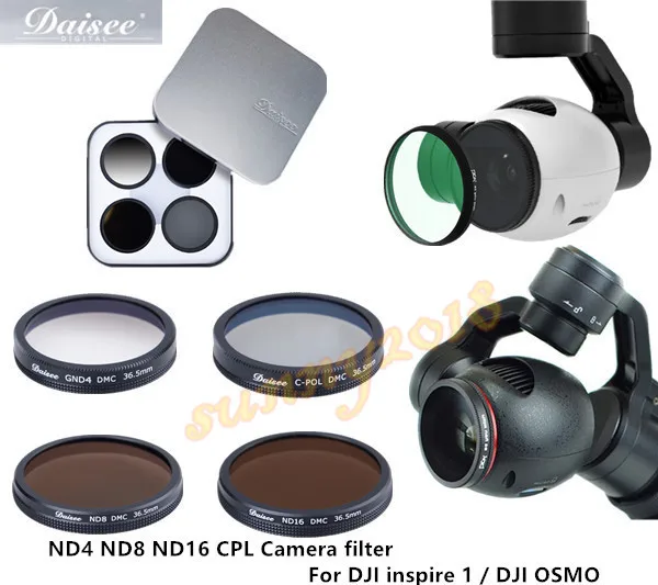 Фильтр для камеры CPL / ND4 ND8 ND16 фильтр FPV аксессуары DJI inspire 1 x3 OSMO|fpv camera|dji accessoriesdji osmo