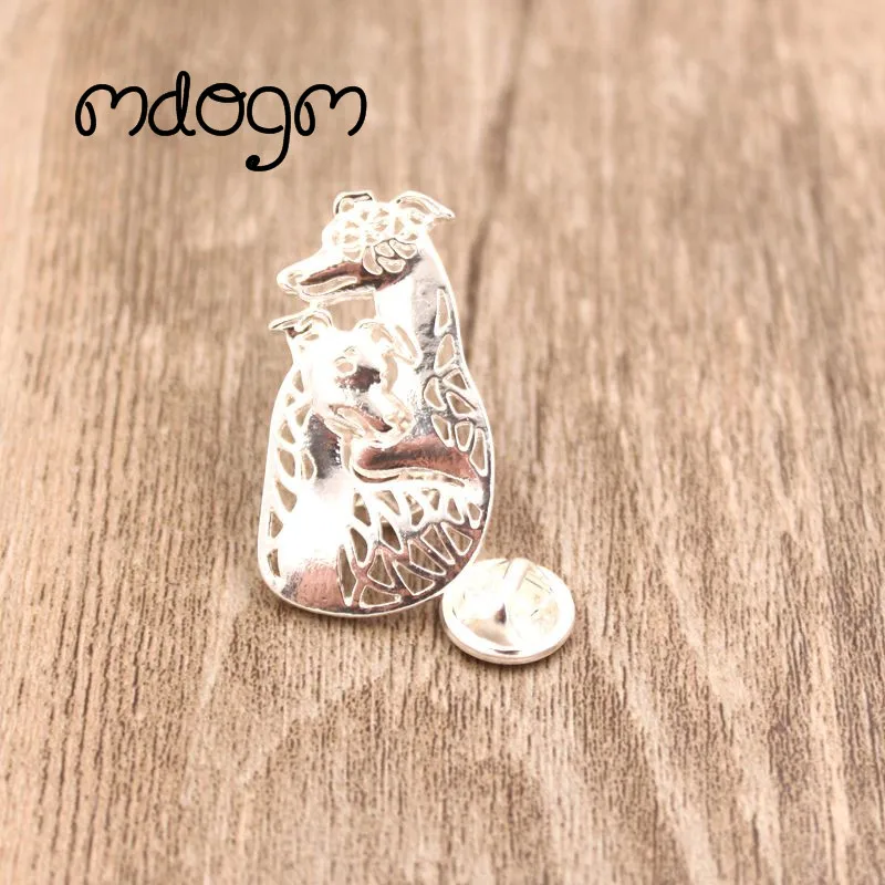 Броши и булавки Mdogm с изображением собаки пары животных милые забавные