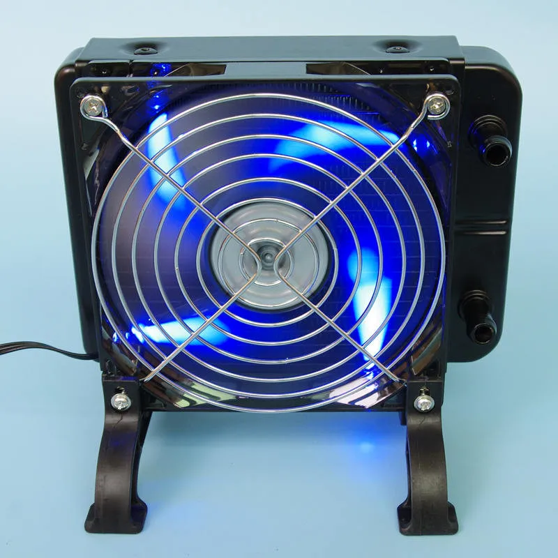 DIY ноутбук процессор GPU водяное жидкостное охлаждение кулер радиатор медный блок водяной насос+ резервуары для воды+ Ребра теплоотвод наборы для фанатов комплект системы