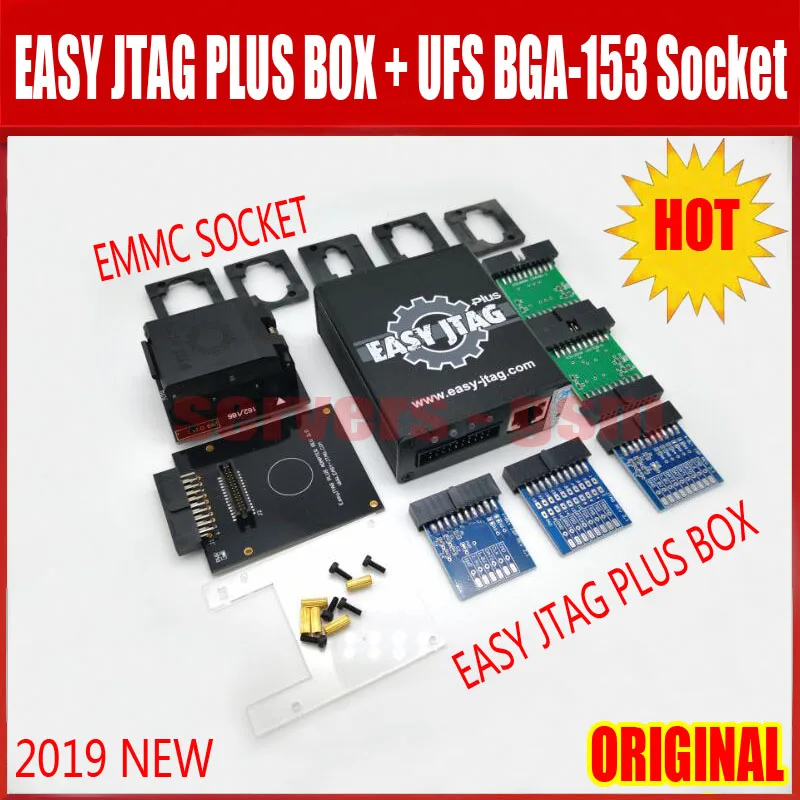 Новая версия 2020 оригинальный полный комплект Женская розетка EMMC + Easy Jtag Plus адаптер для розетки|Детали