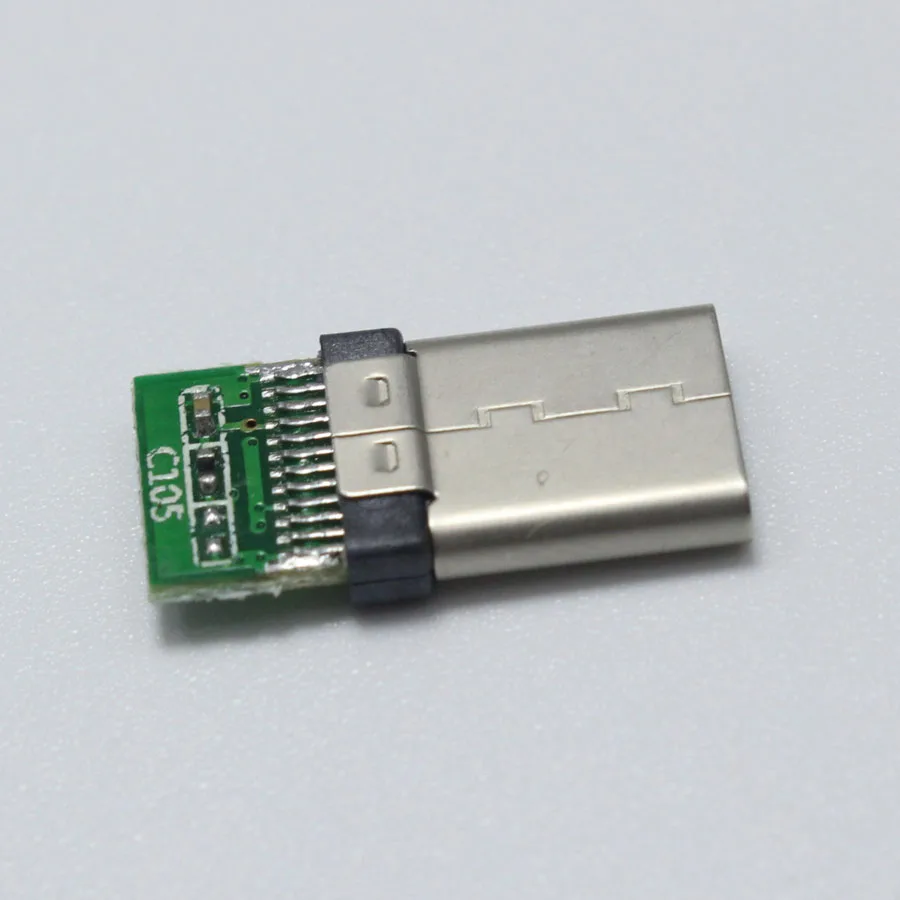 Штепсельная Вилка USB 3. 0 Type C (папа) чёрная стандартная 4 в 1 комплект|connector plug|connector