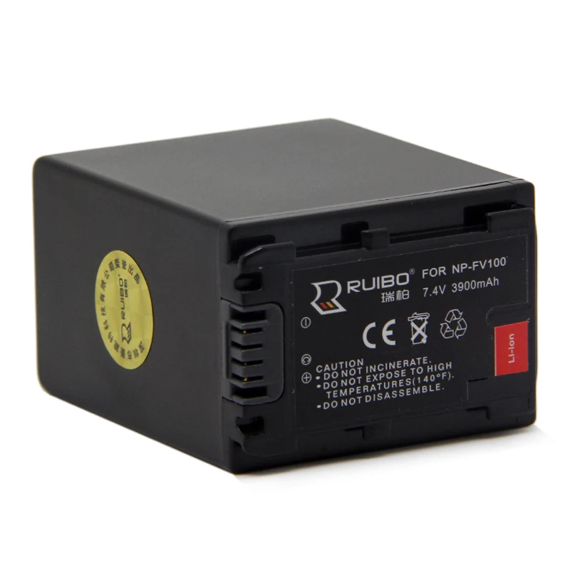 3900 мАч для sony NP-FV100 Батарея cx510e PJ390E FV90 Камера 7 4 В видеокамера DCR-SX63E DCR-SX43E DCR-SX85E DCR-SX20E