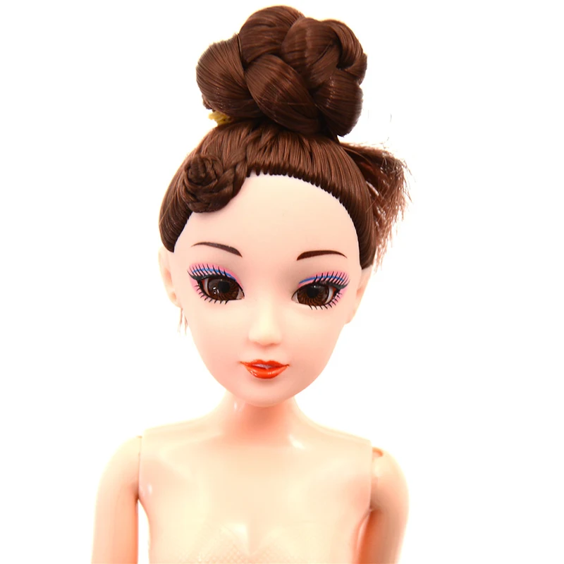 Голова куклы с подвижными волосами 4D аксессуар сделай сам для шарнирной 1/6