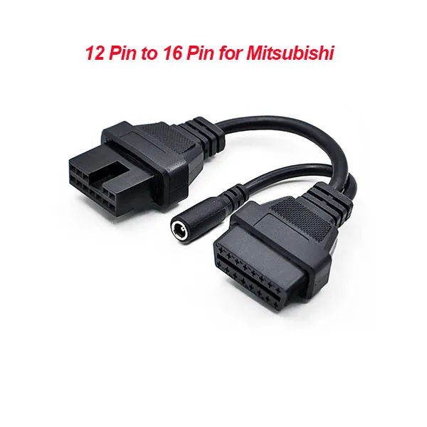 for mitsubishi Высококачественный OBD/OBD2 разъем для G-M 12 PIN адаптер для 16 Pin диагностический инструмент кабель 12 PIN до 16 Pin OBDII кабель - Цвет: for mitsubishi