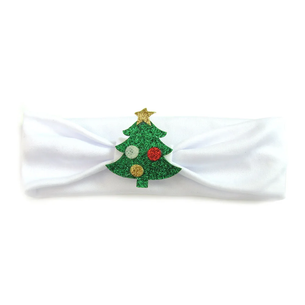 

2020 Christmas Baby Printed Headwear Children Tree Pattern Cute Xmas Child's Elastic Lovely Fun Happy Art Party New Year Gifts