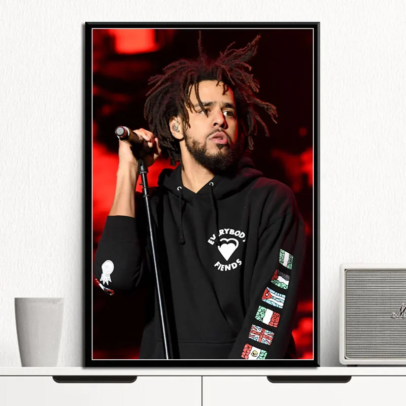 P115 J Cole рэп хип-хоп музыка звезда певец рэпер художественная живопись Шелковый