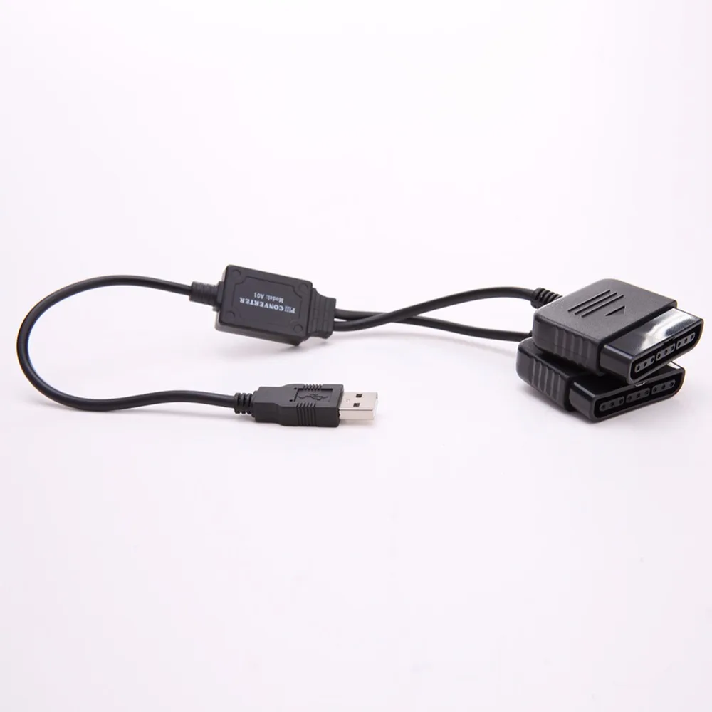 2 в 1 двойной USB порт контроллер адаптер конвертер для Sony PS1 PS2 к ПК 0 проводные аксессуары игрового