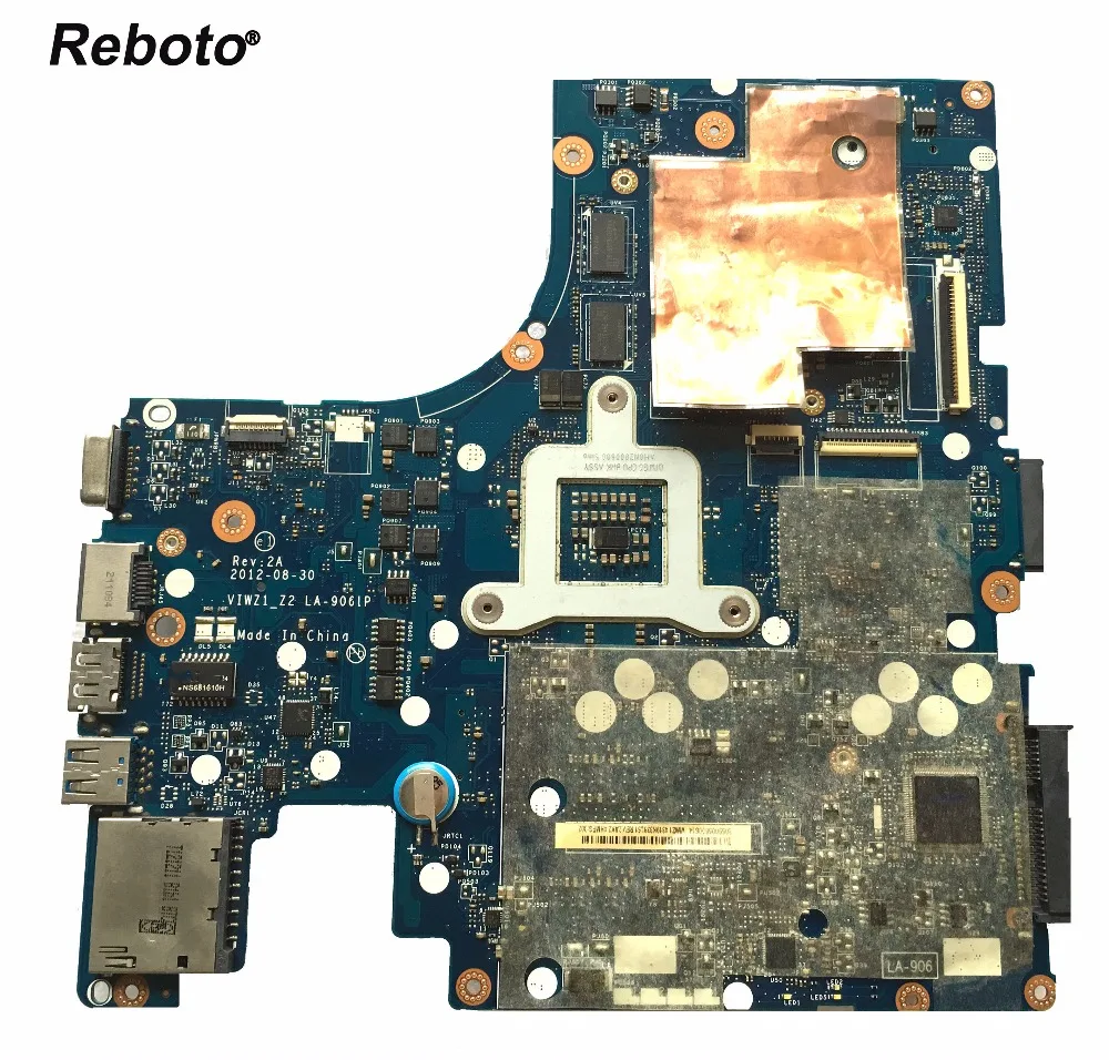 Для Lenovo Z400 Материнская плата ноутбука HM76 DDR3 FRU 90002106 VIWZ1 LA-9061P GT635M 2GM материнская 100%
