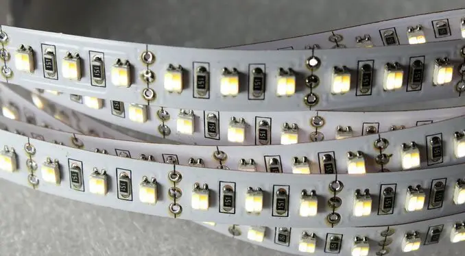 5 м 12 В 3528 SMD СВЕТОДИОДНЫЙ CCT цветная регулируемая полоса температуры (теплый