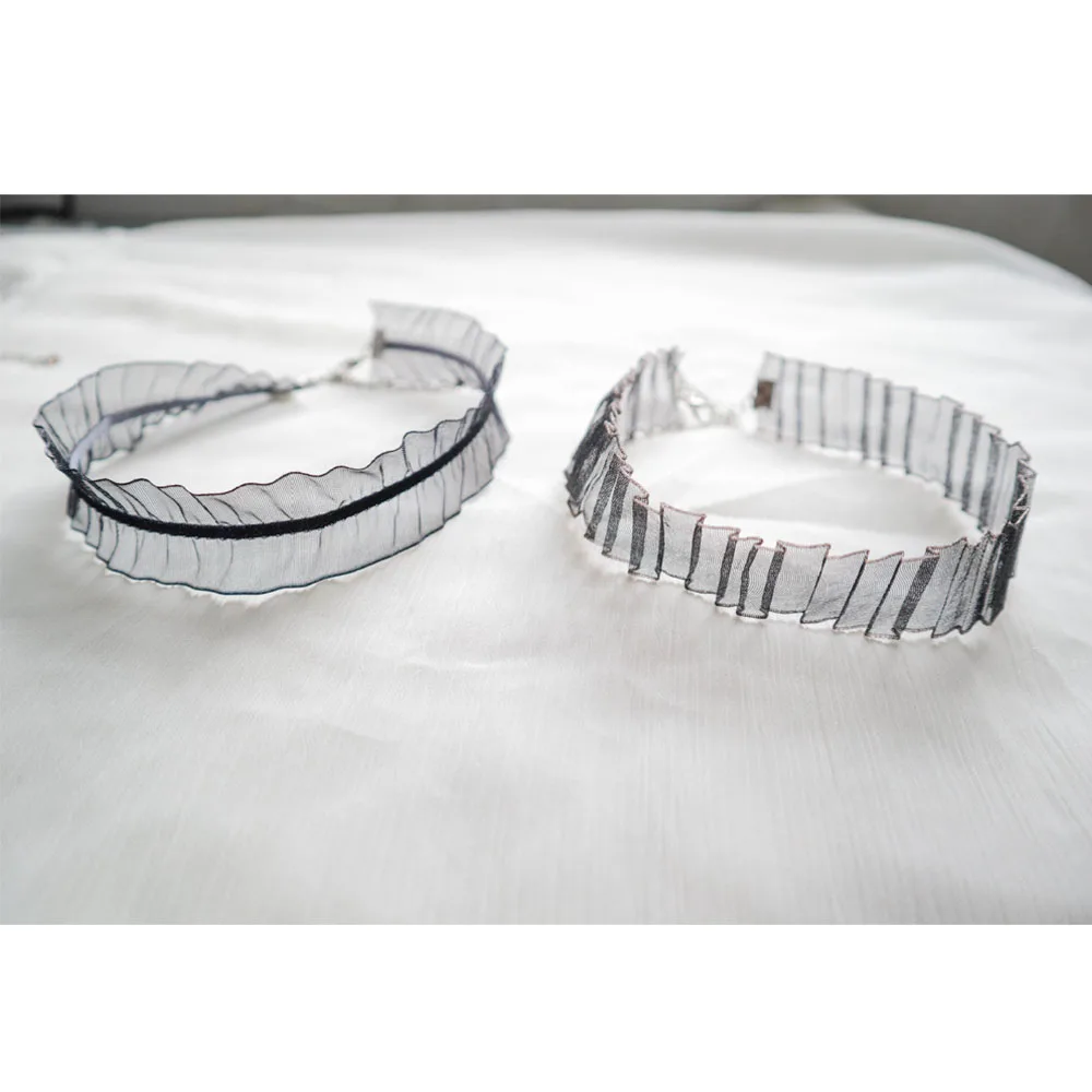 1 шт женский цвет Темперамент Черное Кружевное ожерелье колье Женская