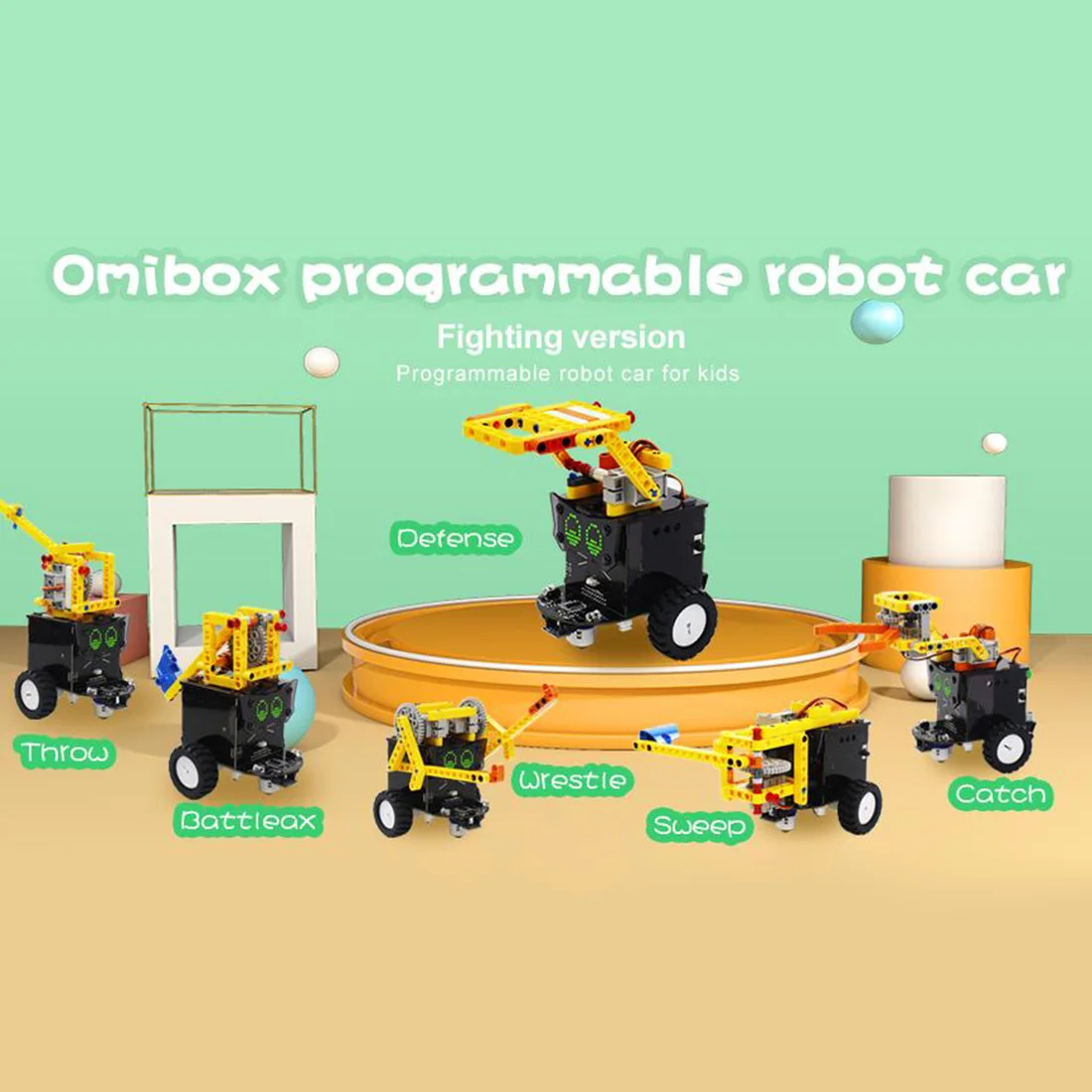 Популярная графическая файтинговая версия Omibox программируемый умный робот
