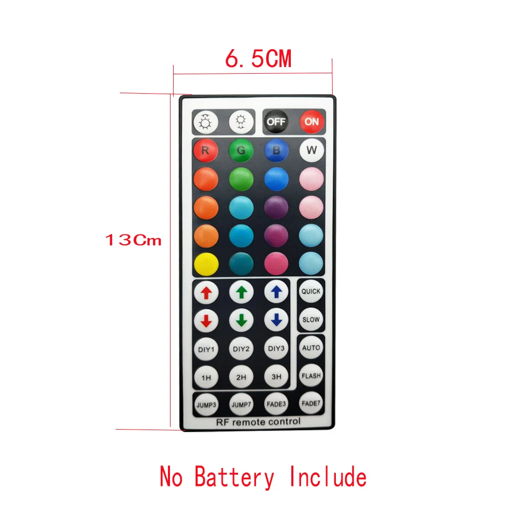44-клавишный пульт светодиодный RGB/RGBW РФ контроллер DC12V 24V RF пульт дистанционного управления для SMD 3528 2835 5050 RGB Светодиодные ленты света