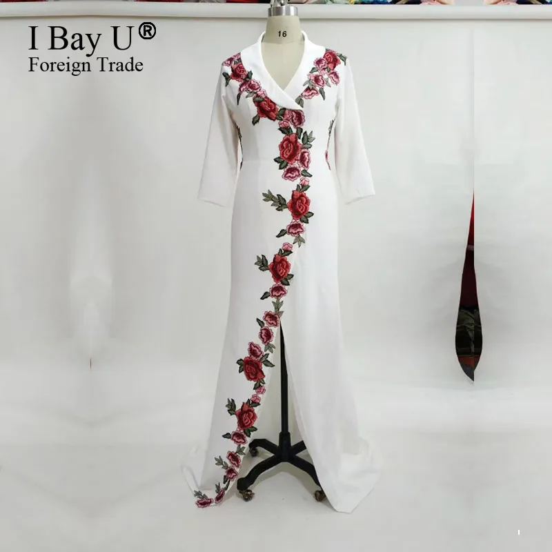 Настоящая роскошь цветок Кружево вечерние платья 2017 В Средства ухода за кожей