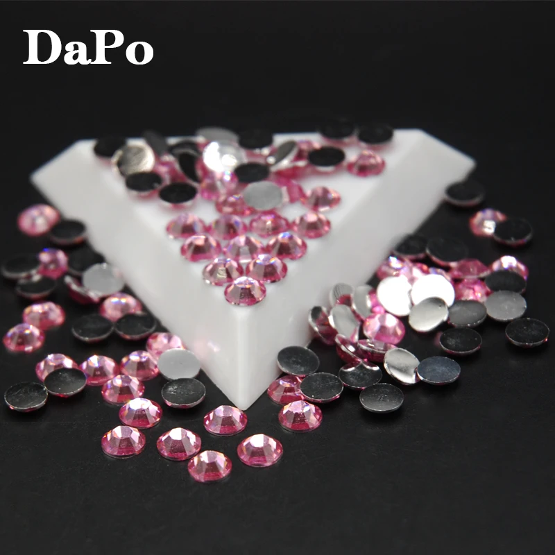 6 5 мм блестящие ногти DIY красивые Стразы Розовый цвет блестящий милая девушка