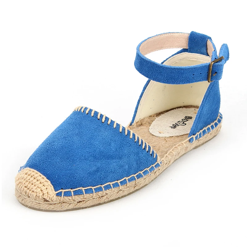 Эспадрильи из натуральной кожи классические замшевые сандалии