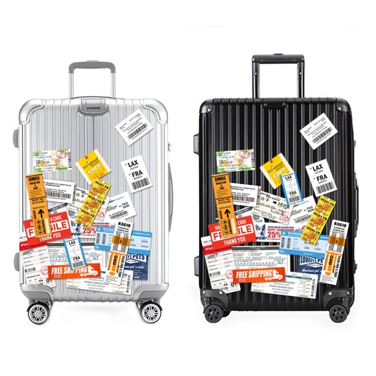 24 шт. путешествия посадочный талон авиа билеты Творческий чемодан наклейки для