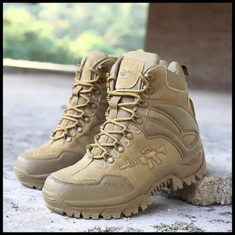 

Hiking Sport Work Safefy Shoes Climbing Shoes Outdoor Boots Men's Military Desert Tactical Army Boot Men port Shoes Ankle Boots