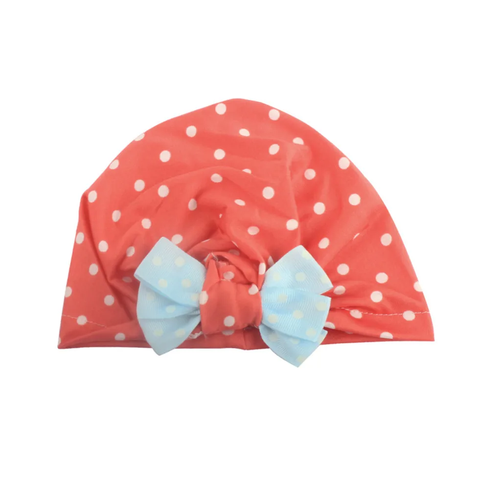 Солнцезащитная шляпа для новорожденных мальчиков и девочек вязаная с бантом